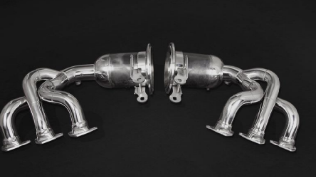 Photo of Capristo Full Sport Exhaust with Sport Cats and Carbon Tips for the Porsche 992 GT3 RS - Image 3